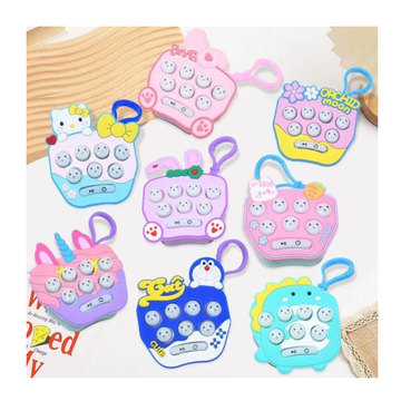 Quick Push Pop magnet Keychain