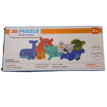 Wooden 3D Puzzle -Alphabets