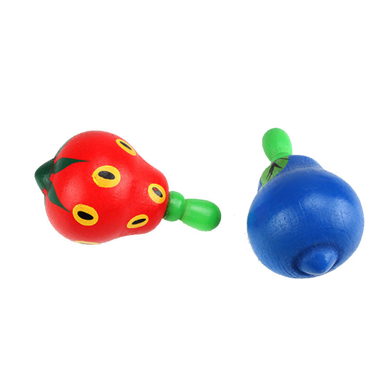 Fruit wooden spinning top (1pc)