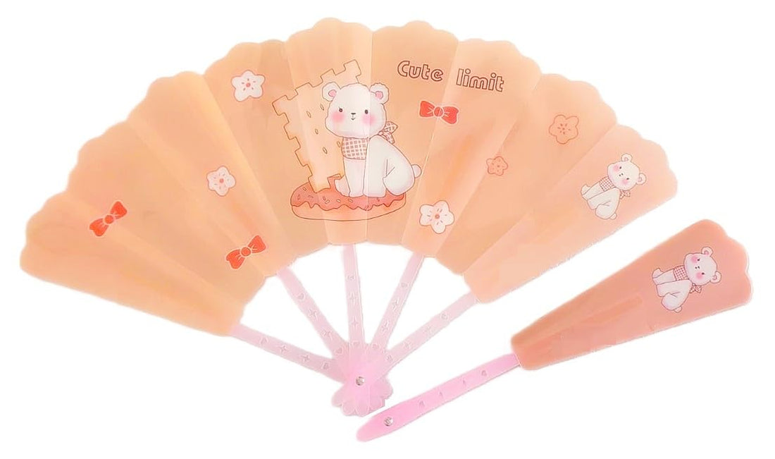 Cartoon Hand Held Foldable Plastic Hand Fan