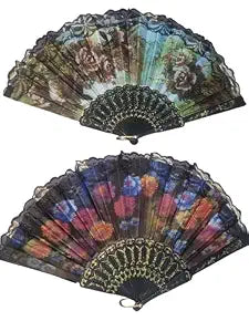 Vintage Floral Hand Fan(1pc)