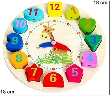 Shapes lacing clock