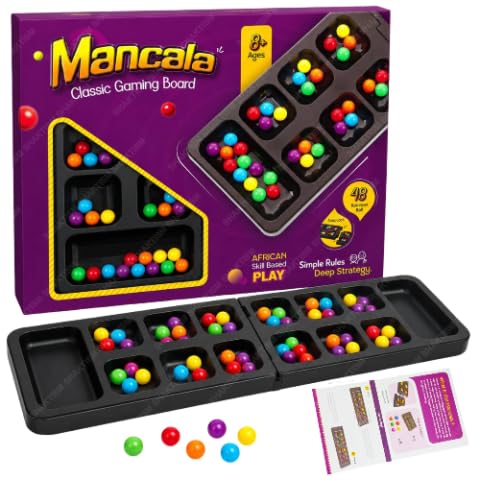 Mancala Classic with 48 Rainbow Balls