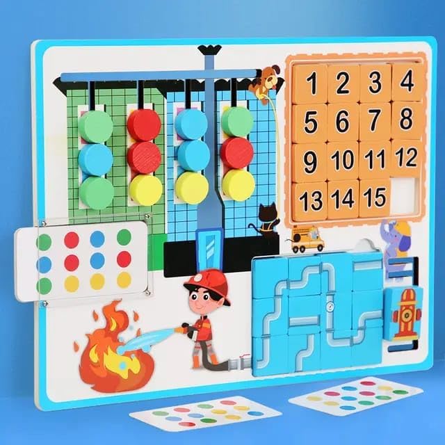 Three-in-One Montessori multifunction game