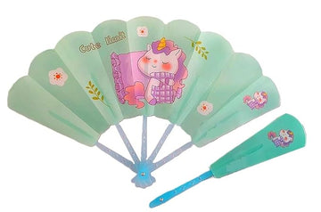 Cartoon Hand Held Foldable Plastic Hand Fan