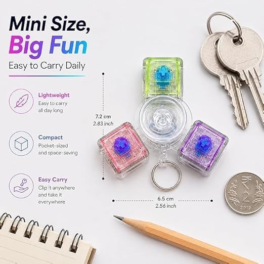 Fidget spinner with Light keychain