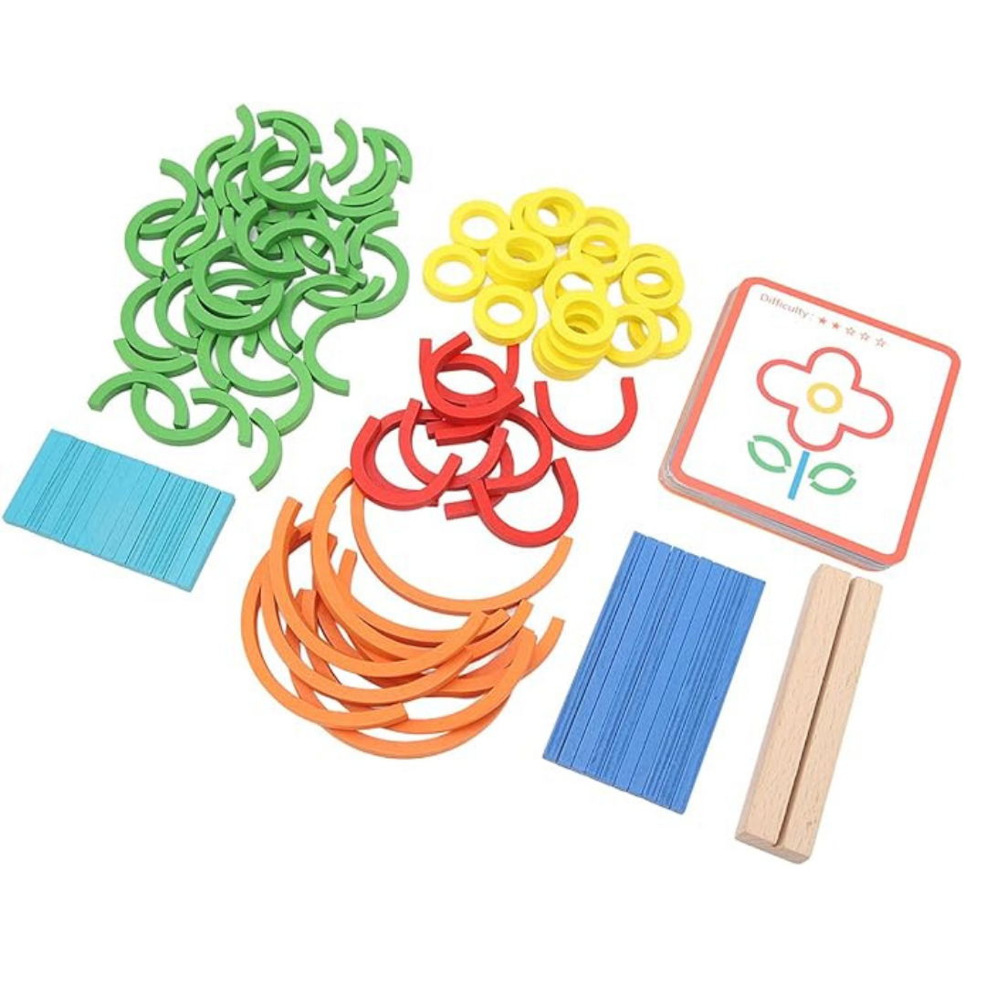 Sticks and rings puzzle