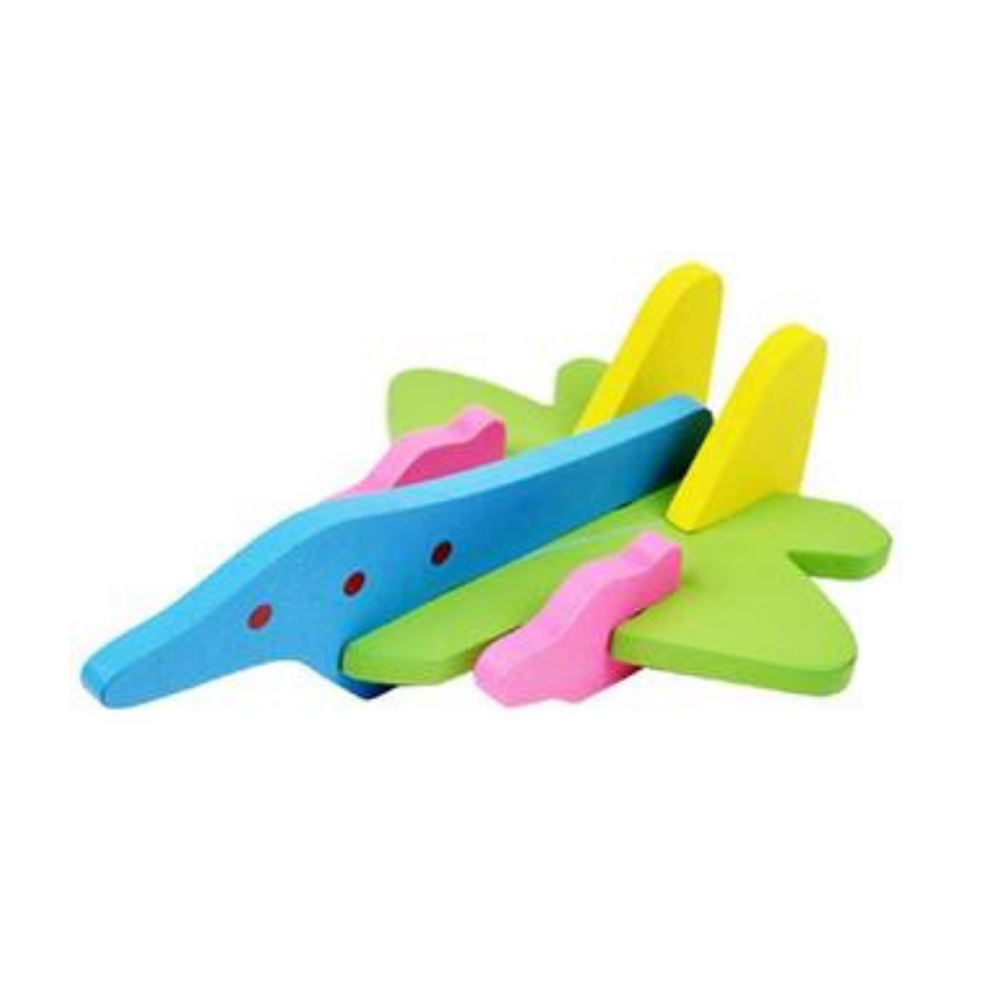 3D Plane - DIY wooden game - Plane combination - set of 4 in box