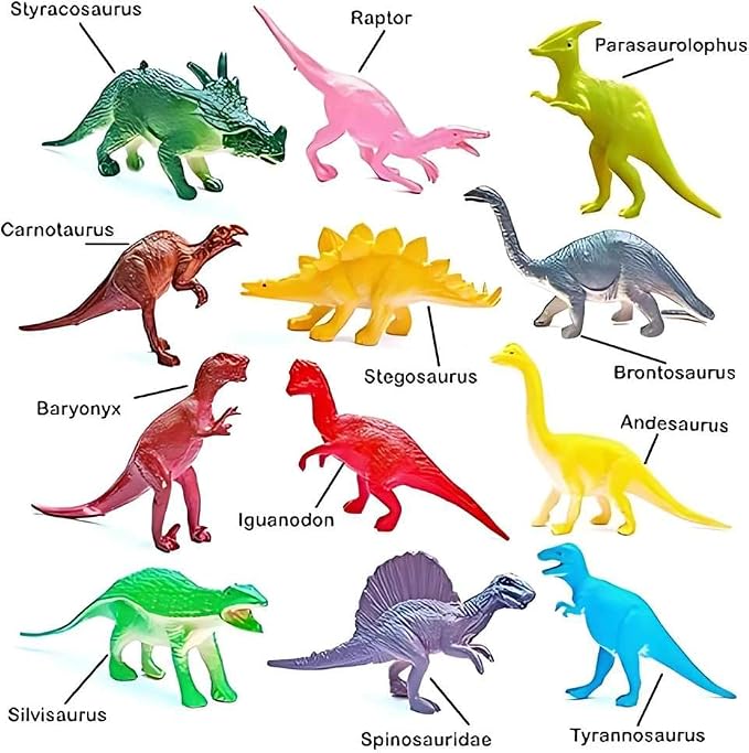 12 Piece Dinosaur Figurine Set