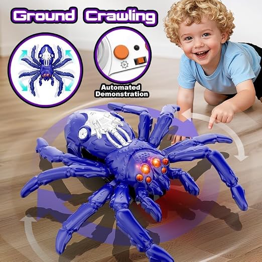 2in1 RC Wall Climbing Spider Toy with Lights