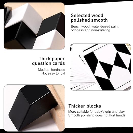Black and White Geometric Blocks