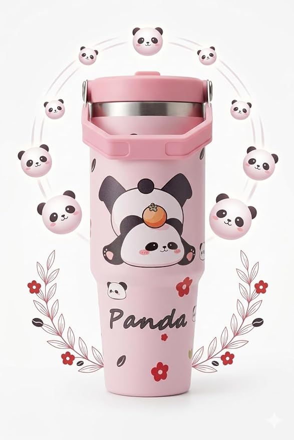 Panda Insulated Steel Tumbler 800ml