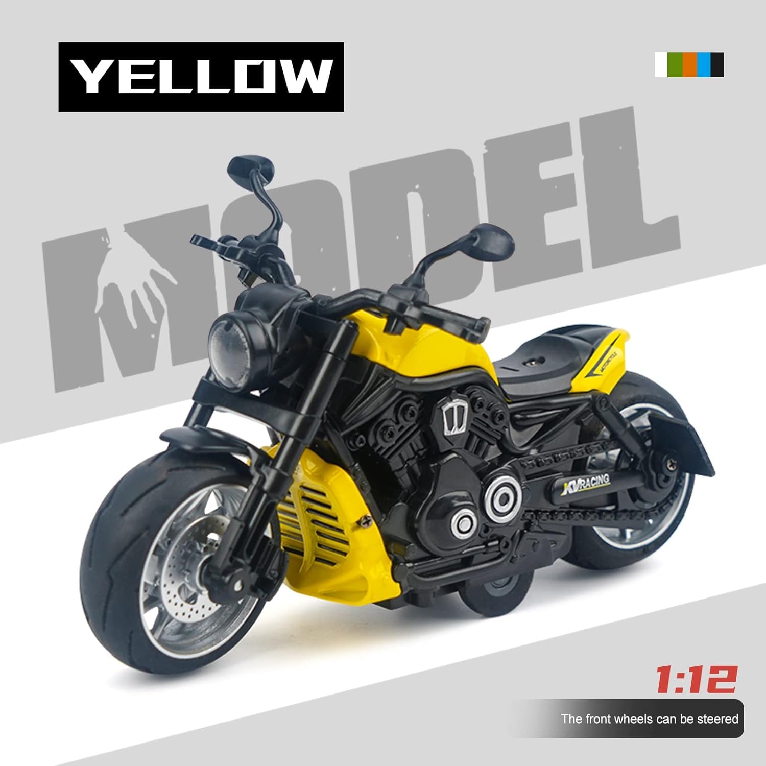 Friction Powered Toy Motorcycle