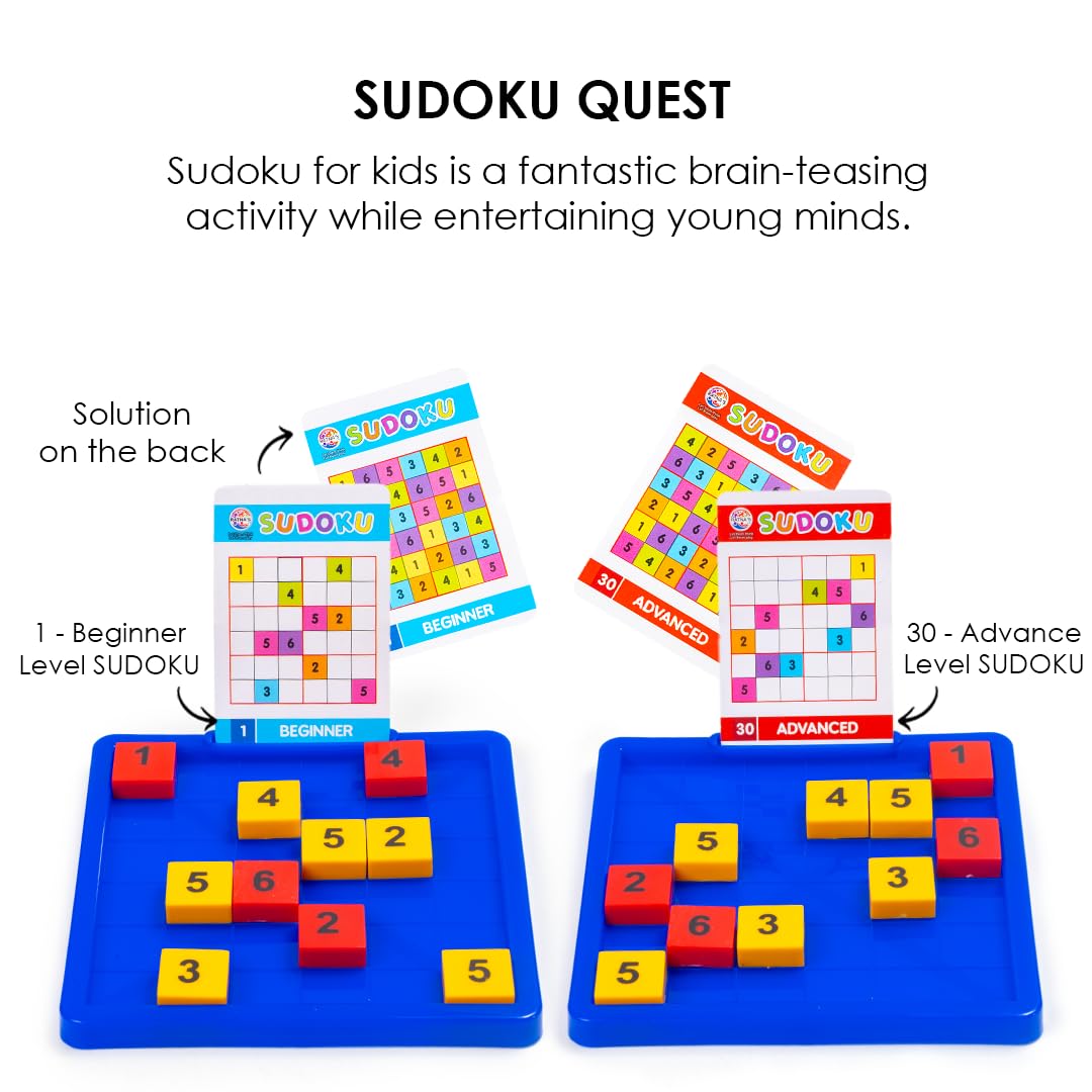 Sudoku Quest Mind Challenging Travelling Board Game for Kids & Adults