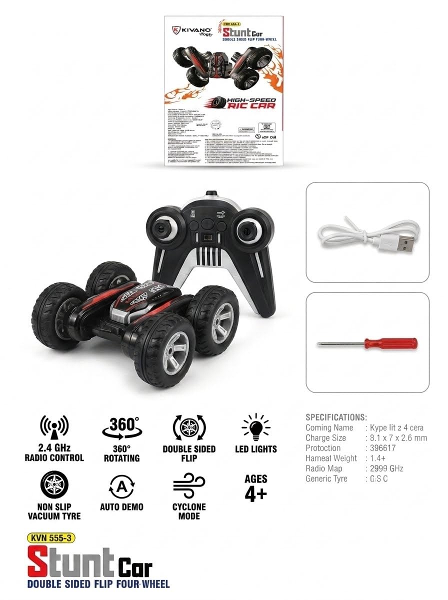 Indian Double Sided FLIP Stunt RC CAR