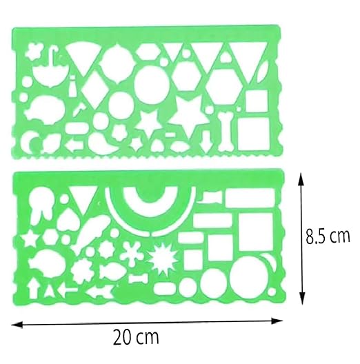 Multifunctional Drawing Template Geometric Ruler stencil