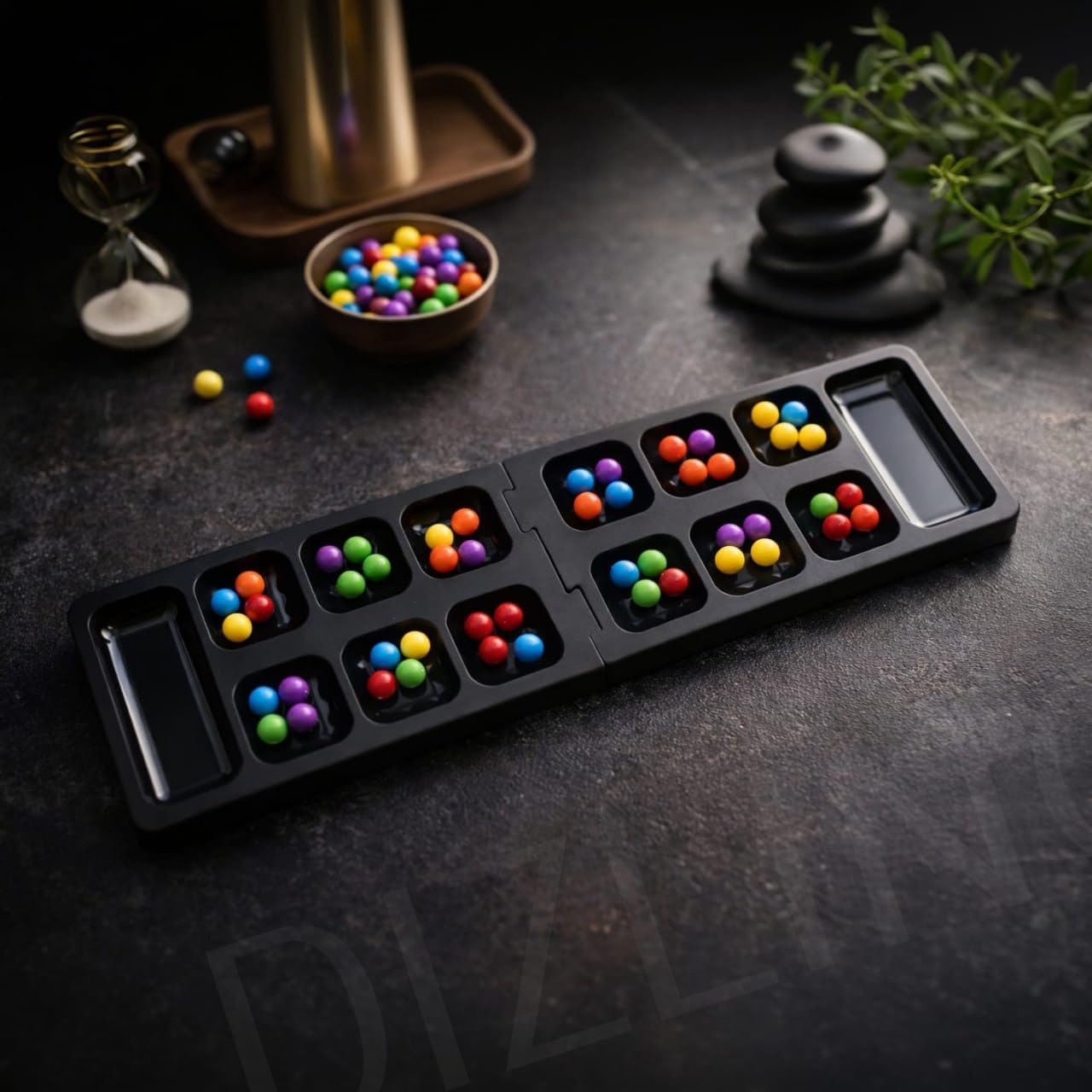 Mancala Classic with 48 Rainbow Balls