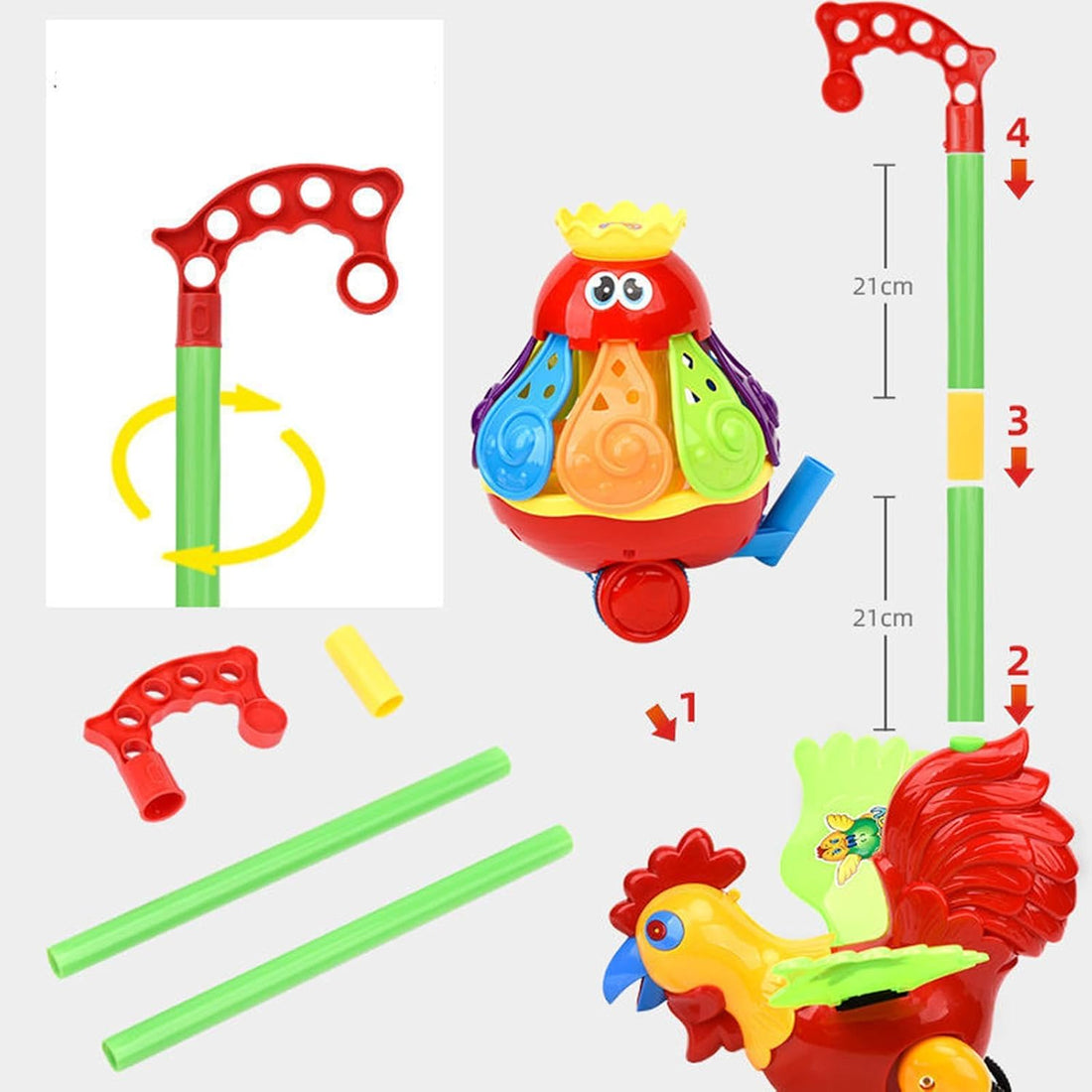 Push Along Chick Walking Toy