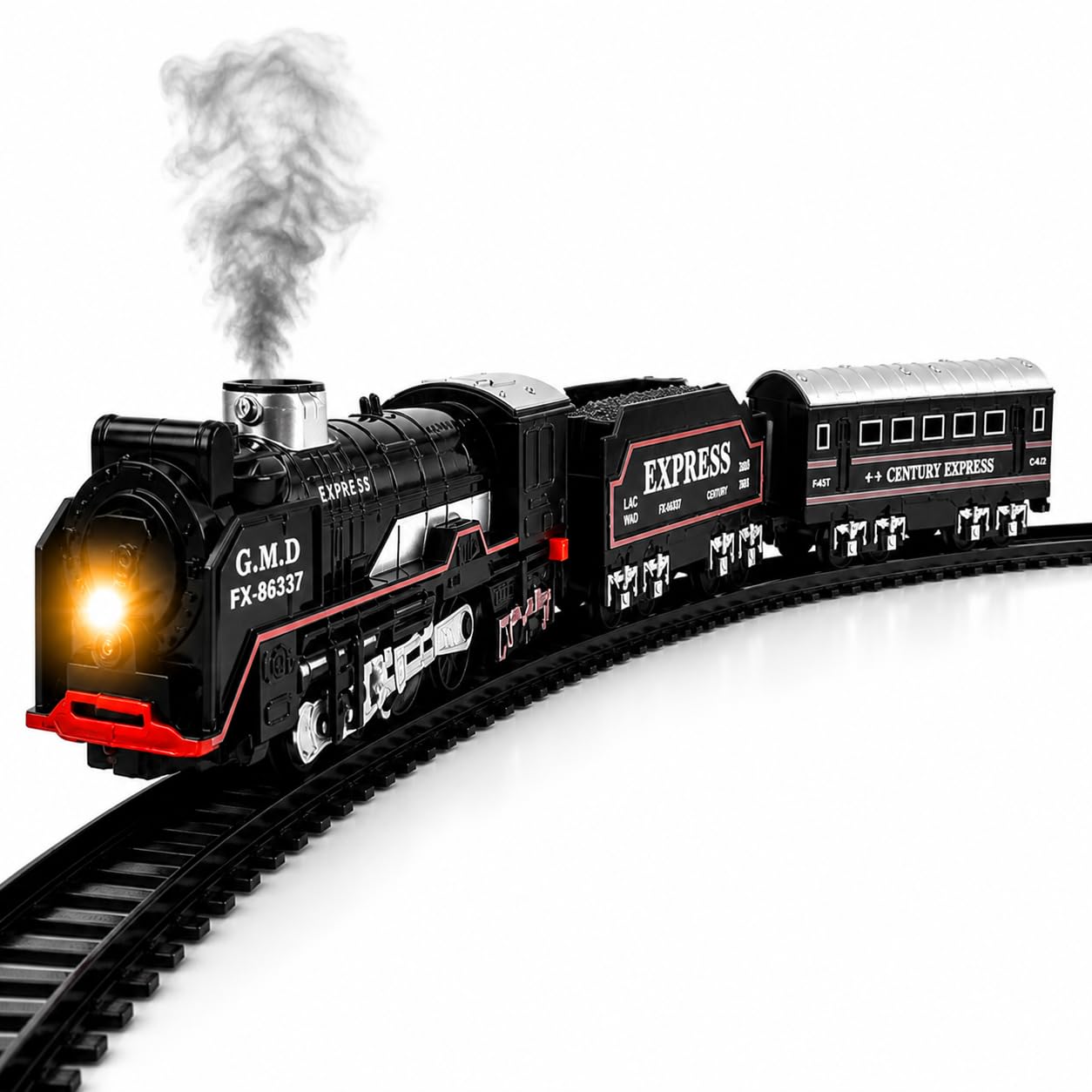 Smoke Train Toy Set With Sound, Light and Smoke