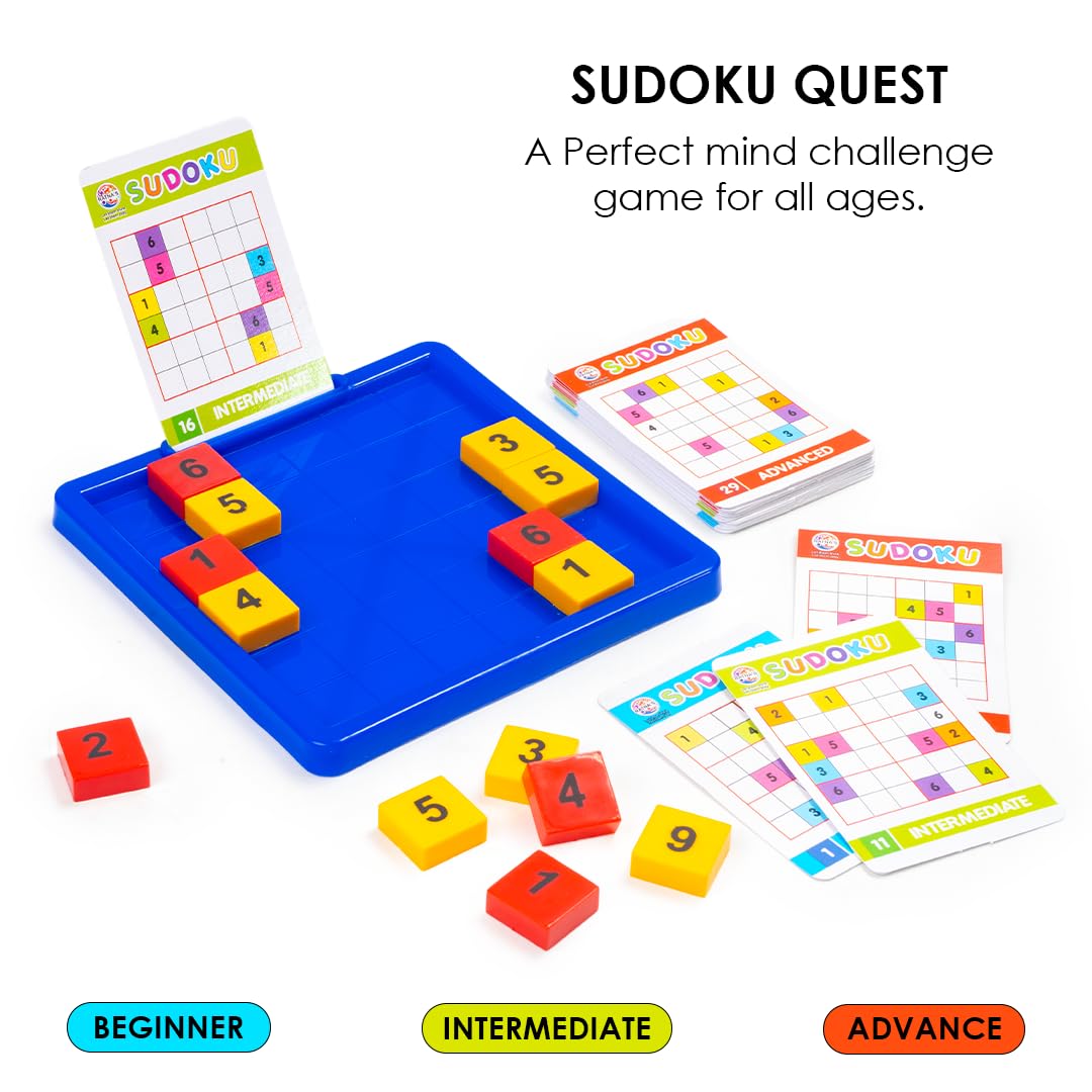 Sudoku Quest Mind Challenging Travelling Board Game for Kids & Adults