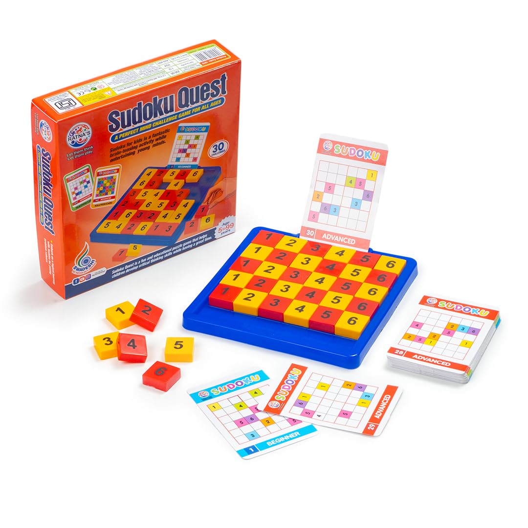Sudoku Quest Mind Challenging Travelling Board Game for Kids & Adults