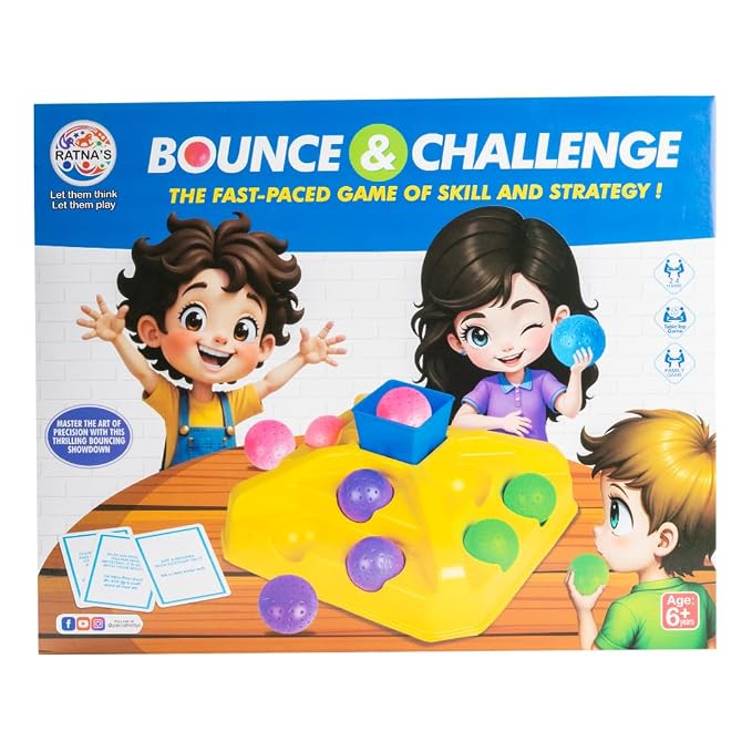 Bounce & Challenge Family Board Game