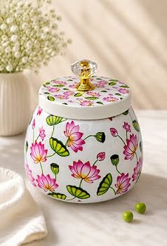 Pichwai Metal Jar 3.5 inch (1pc)