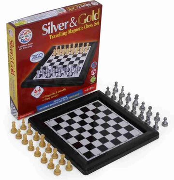 Silver & Gold Magnetic Chess Game