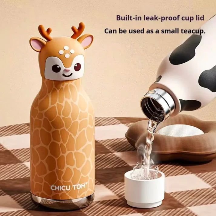 3D Animal Steel Bottle