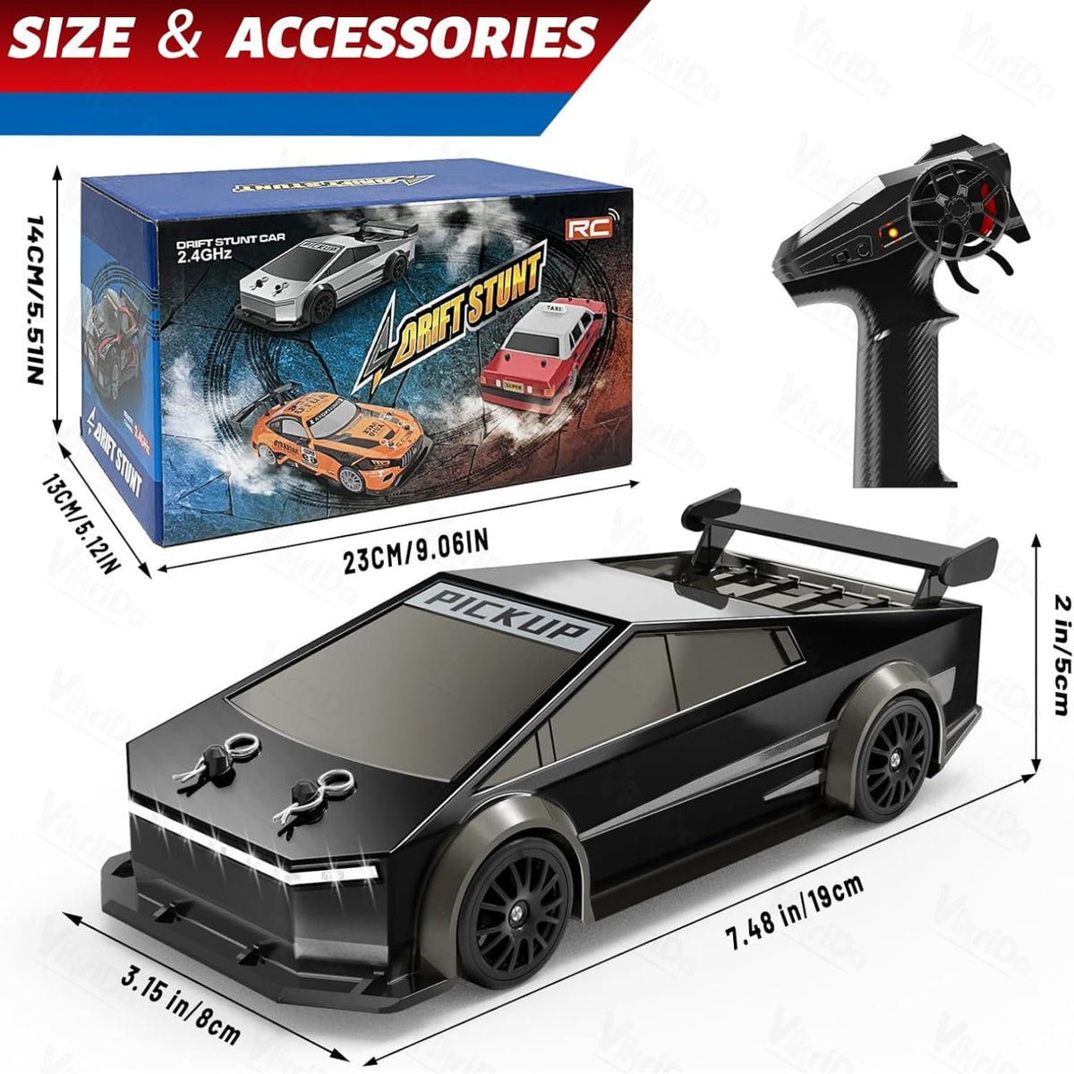 1:24 Scale RC Drift Car - 4WD High-Speed