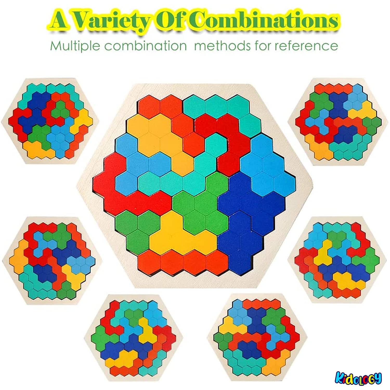 Wooden Hexagon Puzzle