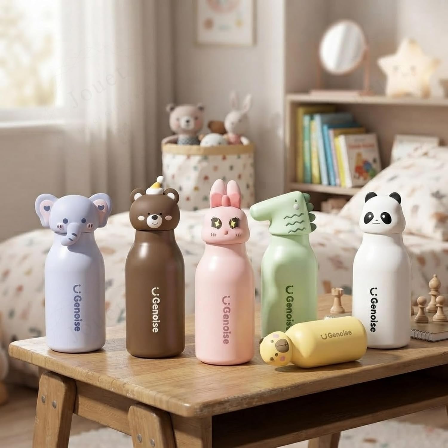 3D Animal Stainless Steel Water Bottle (450ml)