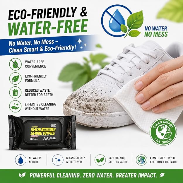 Shoe Sneaker Cleaner Wipes (80 Pcs)