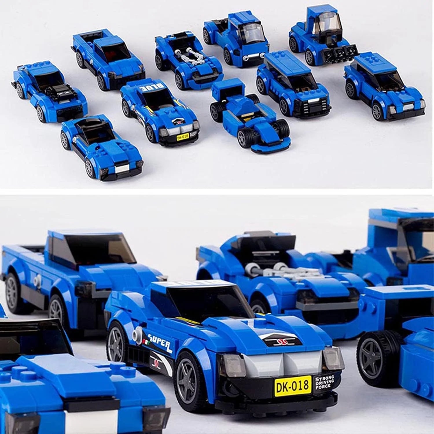 208 pcs lego blocks Multificence Constructor Race Car