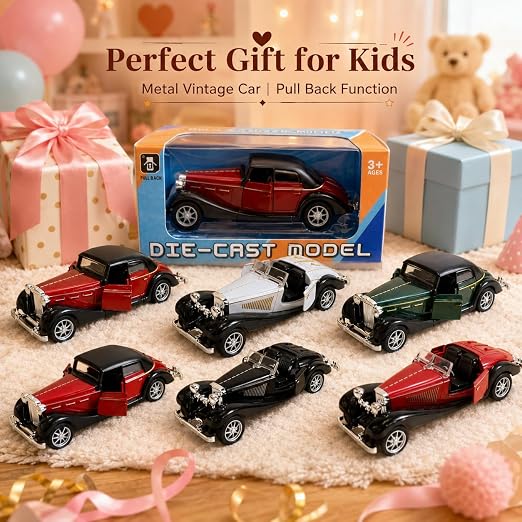 Diecast Model Car 1:36 Scale- VINTAGE DESIGN