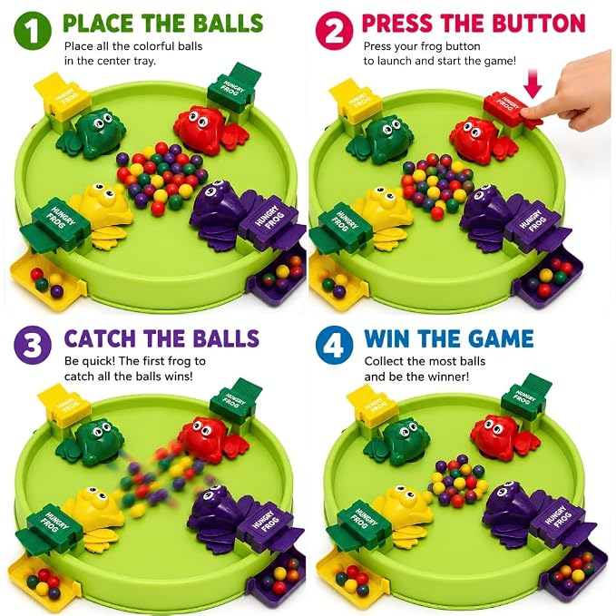 Hungry Frog Board Game 4 Player