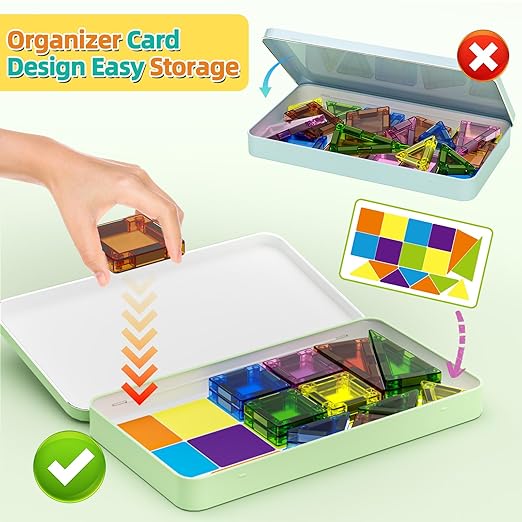Mini Magnetic Tiles 56 Pcs