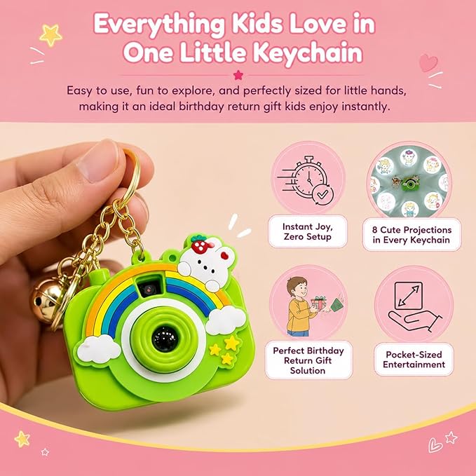 Mini Keychain with Projection Camera(1pc)