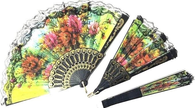 Vintage Floral Hand Fan(1pc)