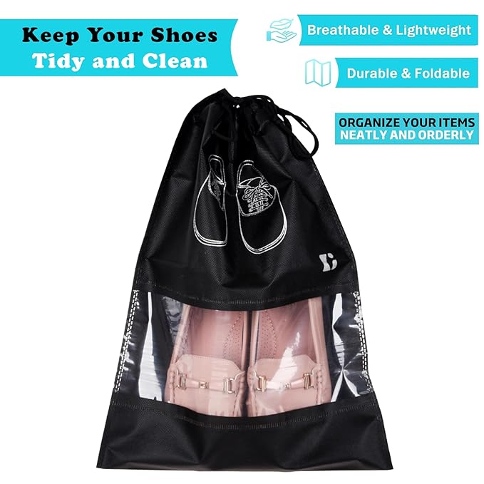 Shoe Bags for Travel - Set of 2 - Random colours
