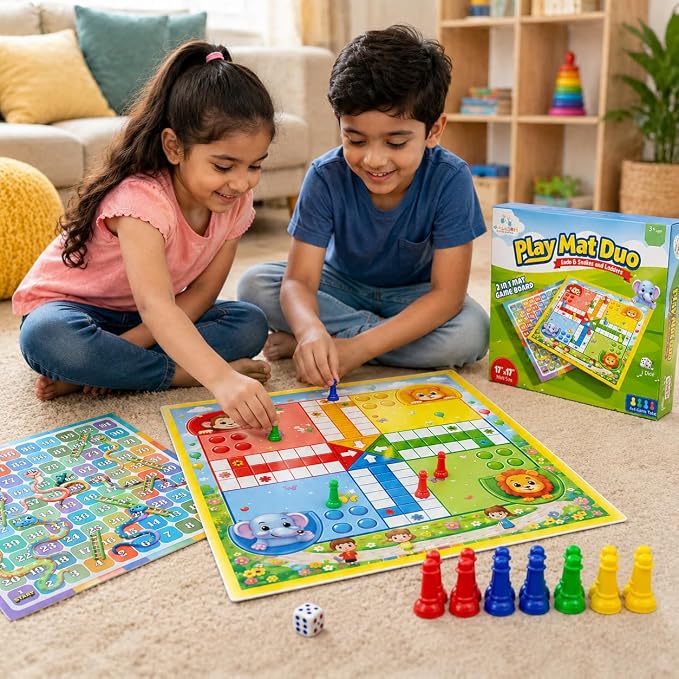 2 in 1 Ludo & Snakes Ladder Board Game