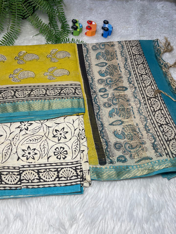 Jaipur Pure maheshwari Unstitched silk suit