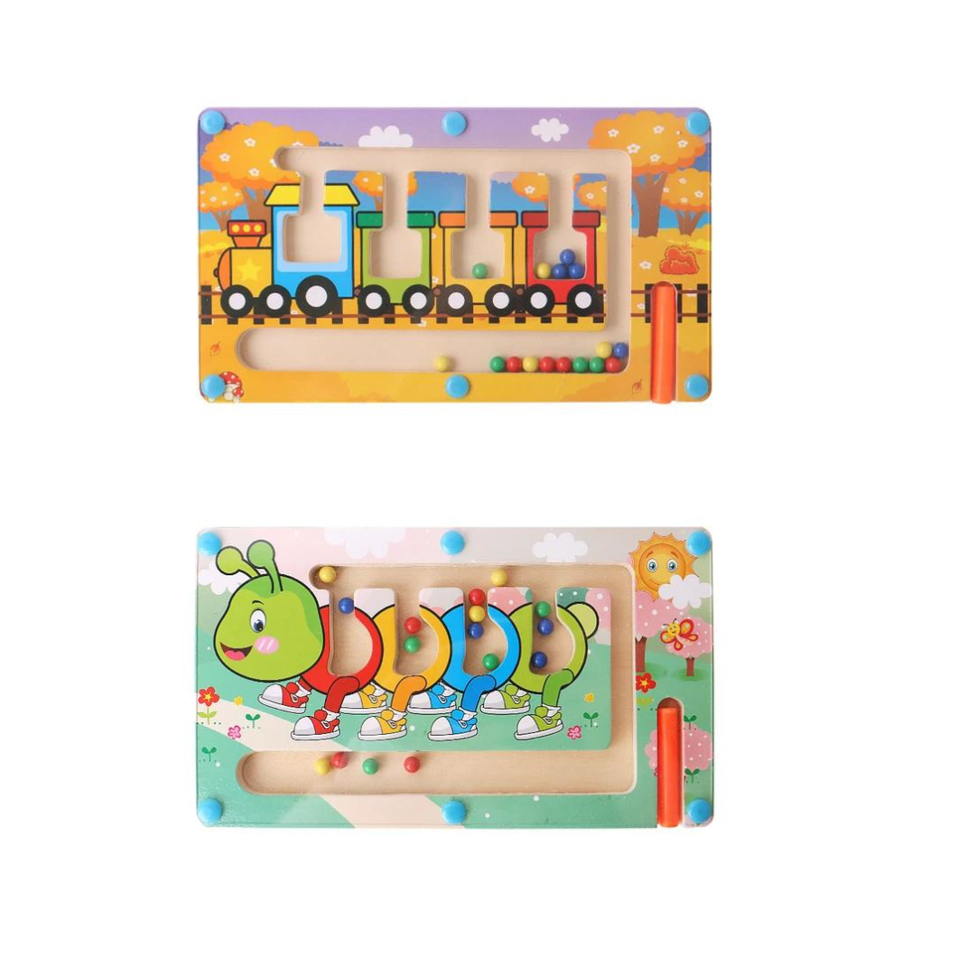 Magnetic maze game