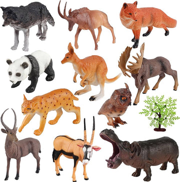 12 Pieces Jumbo Jungle Animal set
