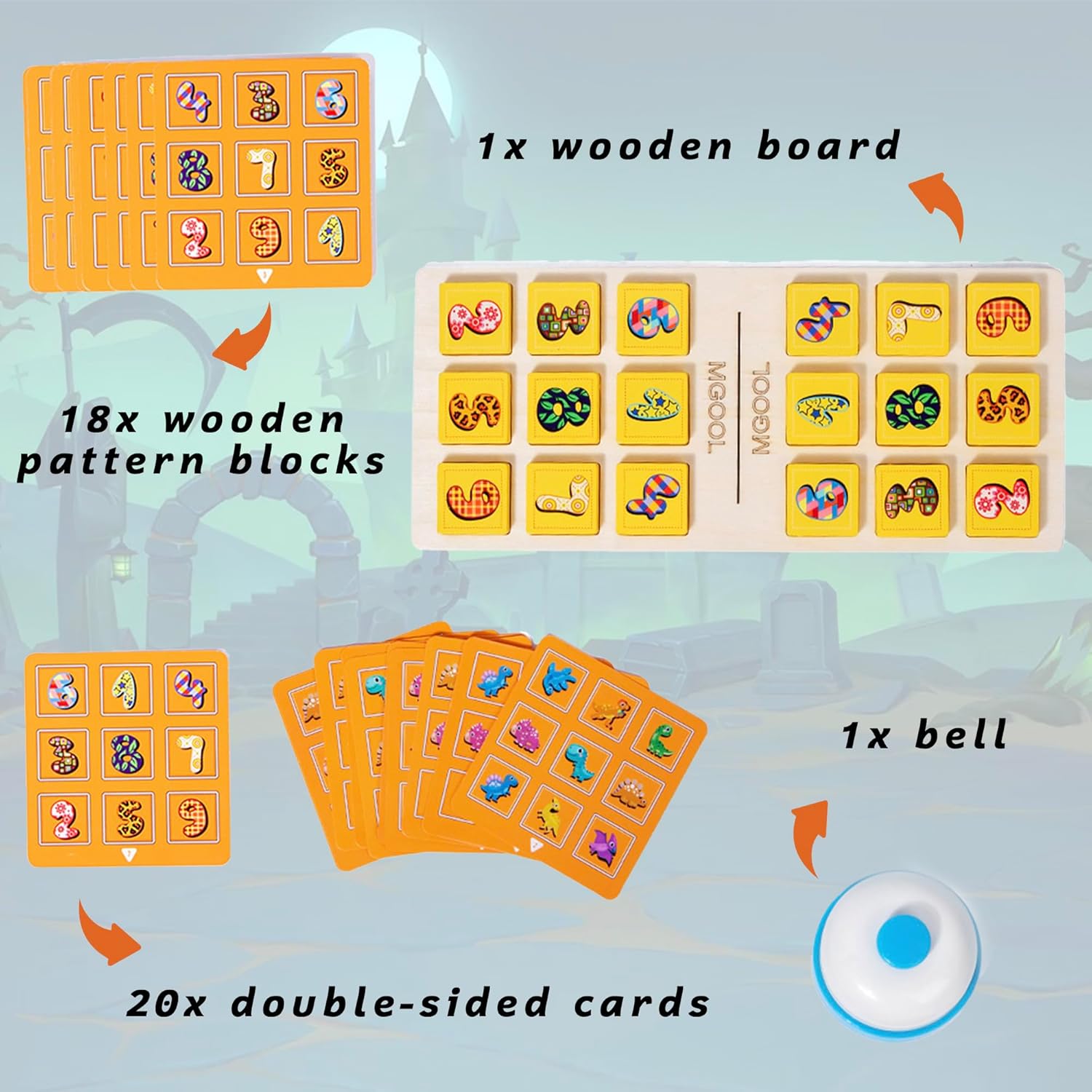 Wooden Matching Game | Pattern Block Match Puzzles
