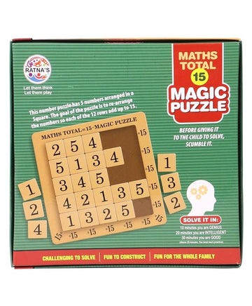 Magic Puzzle 15 Maths Total Mind Challenge Game