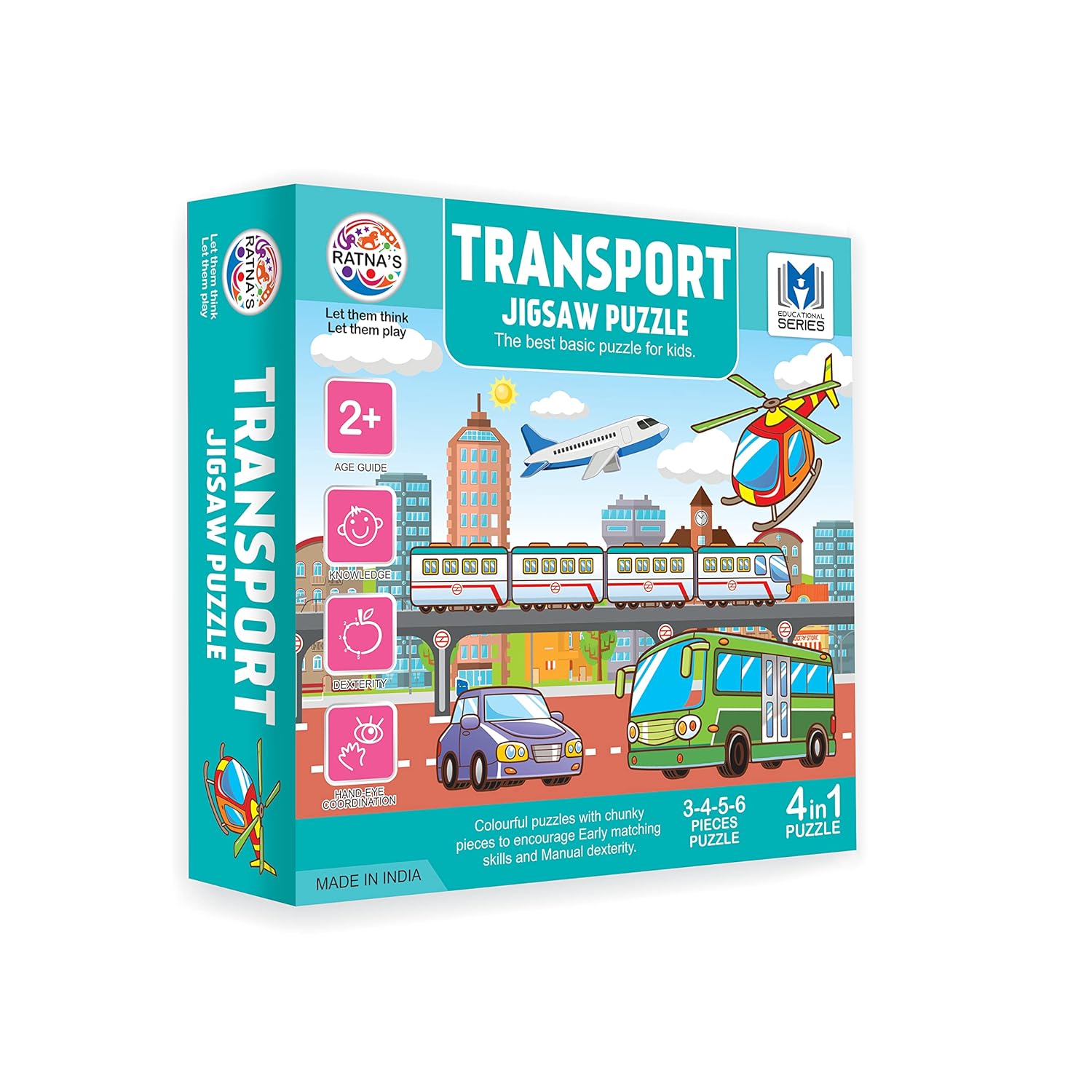 Kids jigsaw puzzle beginner (set of 4 in a box)