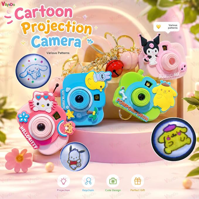 Mini Keychain with Projection Camera(1pc)