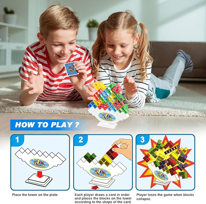 Tetra Tower Balancing Stacking Toys