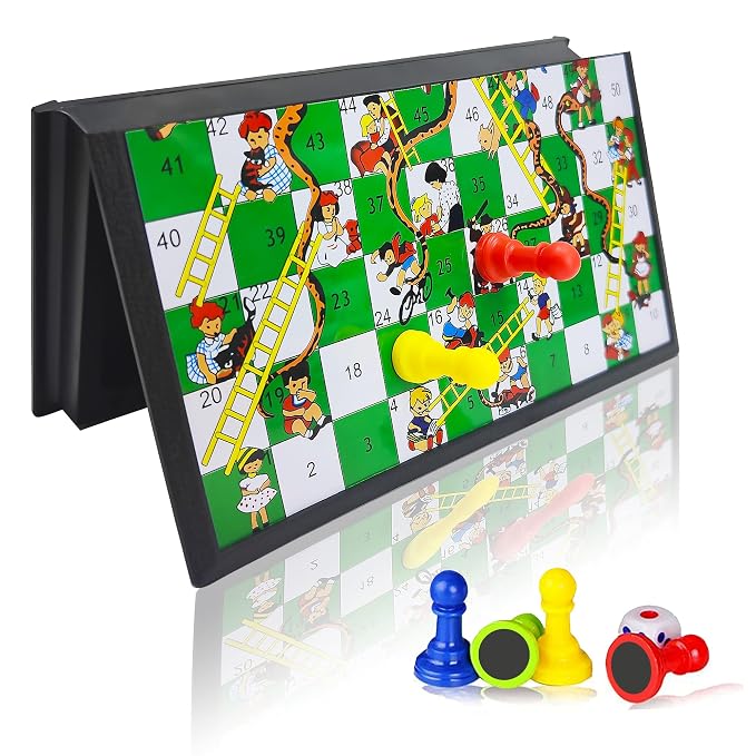 Mini Magnetic Snakes and Ladders Board Game